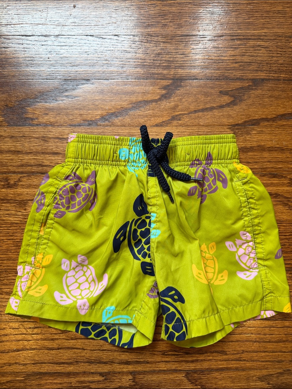 Vilebrequin Kids Turtle Swim Trunks Green Multi 2 Years